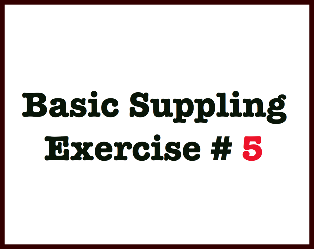 Basic Suppling Exercise # 5 | Eventing